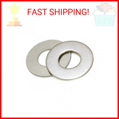 #ad #ad 100 Bulk Pack Stainless Steel Flat Washer by Bolt Dropper Metal Washers for Bo $9.28