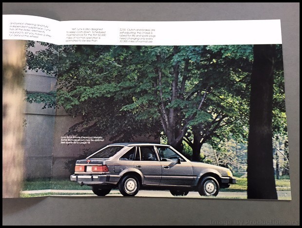 1987 Mercury Lynx 22-page Original Car Sales Brochure Catalog