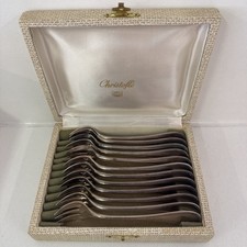 Box of 12 Christofle Beads Oyster Forks