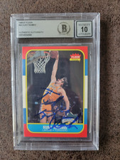 1986-87 Fleer ROOKIE Kurt Rambis #89 - Beckett Autograph 10 - Los Angeles Lakers
