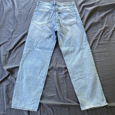 Bershka Jeans Straight 90s Hellblau Gr. 38