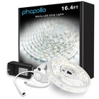 White Led Strip Lights, 16.4ft Dimmable 6500k Daylight White Led Light Strip,.