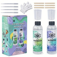Epoxy Resin Kit 16Oz, Crystal Clear Casting Resin And Hardener For Silicone Mold