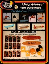 1977 • FREE FORMER print ad • 1970s skateboard Mark Bowden Curt Lindgren DA-46