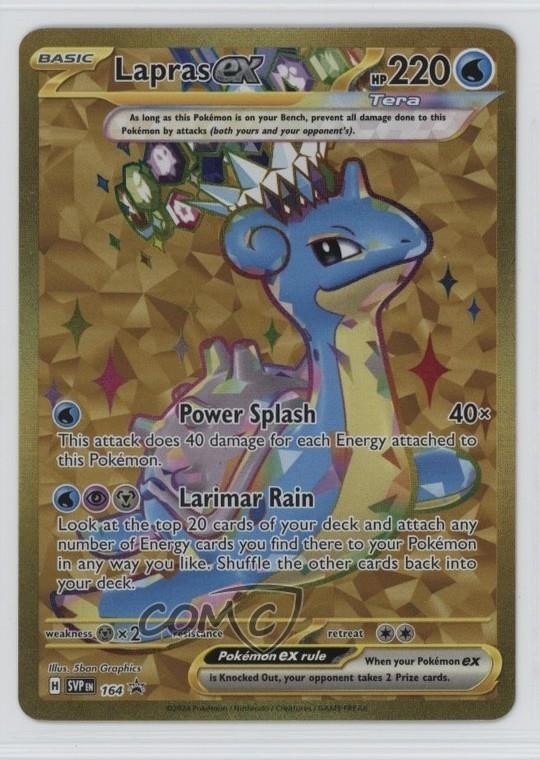 Lapras ex Pokémon Scarlet & Violet Black Star Promo #164
