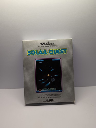 Solar Quest (Vectrex) Complete CIB - Box, Cartridge, Overlay & Manual VGC NICE! - Picture 2 of 13