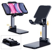 Adjustable Phone Tablet Desktop Stand Desk Holder Mount Cradle For iPhone iPad