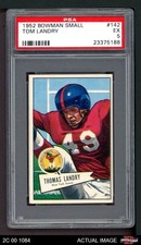1952 Bowman Small #142 Tom Landry Giants-FB HOF Texas PSA 5 - EX
