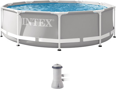 INTEX 26701EH Prism Frame Premium above Ground Swimming Pool Set: 10Ft X 30In  