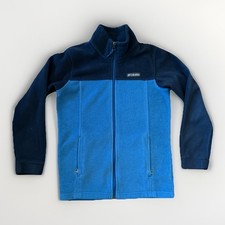 Columbia Boys Jacket Size Medium 10 - 12 Blue Outdoors Hiking Walking Zip Up