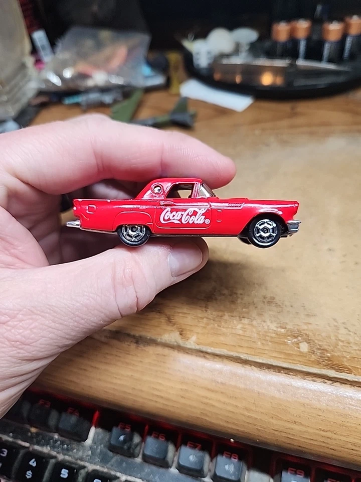 1997 MAJORETTE '57 FORD THUNDERBIRD COCA COLA 200 SERIES RED LOOSE CAR AD - Image 2 of 4