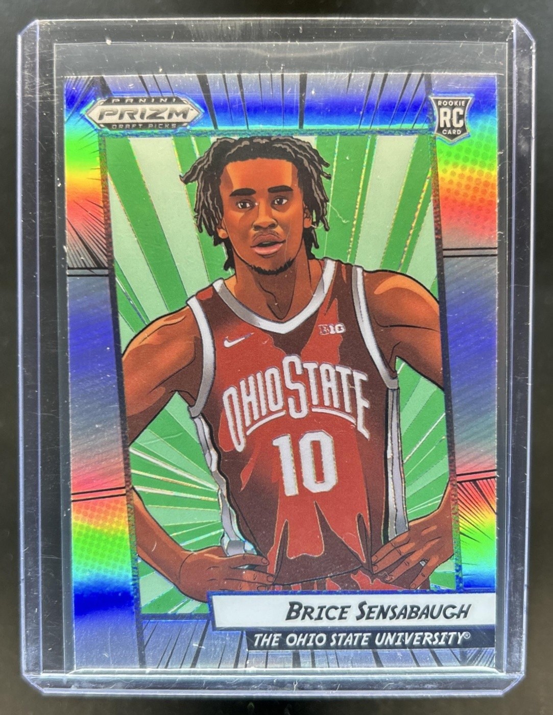 2023-24 Panini Prizm Draft Picks Brice Sensabaugh Manga RC Rookie #13 Buckeyes