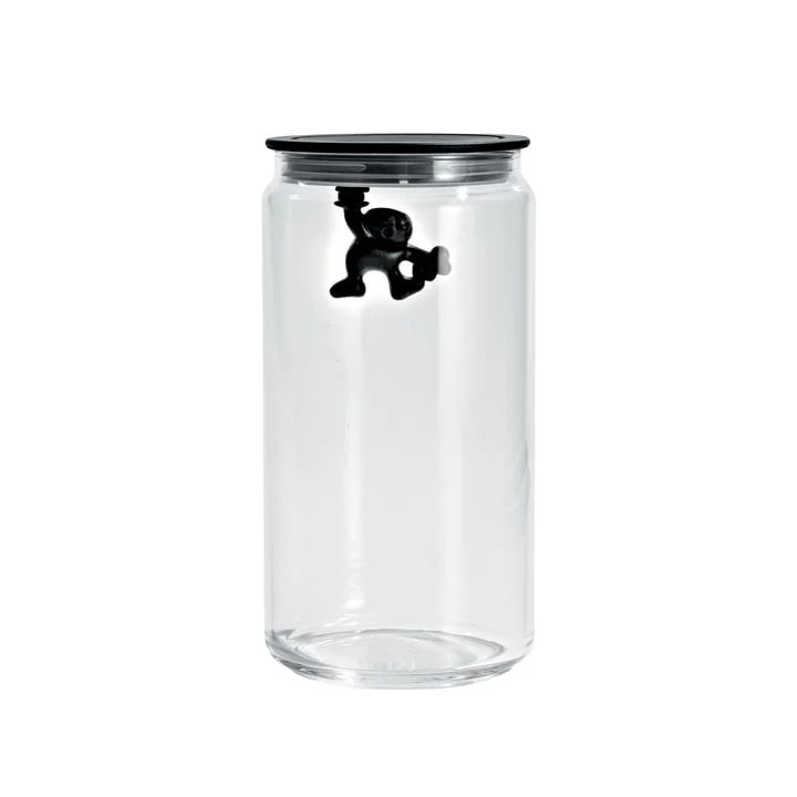 Alessi Gianni Glass Box in Black 140cl