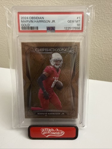 2024 Marvin Harrison Jr Obsidian Gold /10 PSA 10