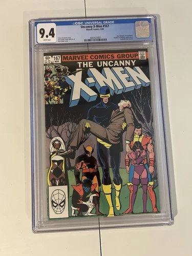 UNCANNY X-MEN #167 (Marvel Comics, 1983) CGC Graded 9.4~ WHITE Pages