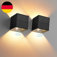 2 StüCk Solarlampen FüR AußEn Mit Bewegungsmelder - Solar Wandleuchte Aussen IP6