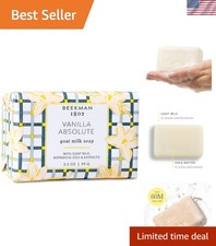 Triple-Milled Goat Milk Soap for Sensitive Skin - Shea Butter  Vanilla, 3.5 oz