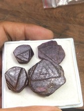 Natural Ruby Sapphire Raw Lot: 180 Carat Unheated Gemstone Rough, 4 Piece