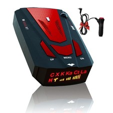 360  Police Radar Detector for Cars   High-Sensitivity, Ideal Gift Red 