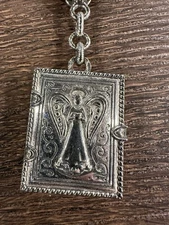 All Things Remembered “Grandmas Angel” Keepsake Book Engraved Heart Keychain