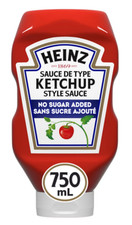 Heinz Tomato Ketchup No Sugar Added 750ml