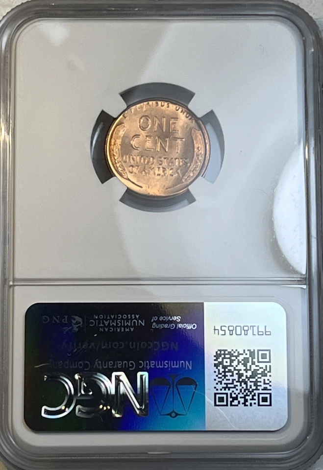 1950 - D Lincoln Wheat Penny 1 Cent NGC Certified Graded MS66 RD Coin Beauty - Image 2 of 4