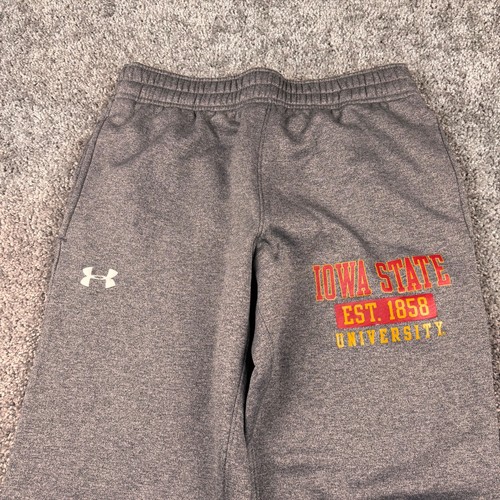 Iowa State University ISU Cyclones Sweatpants Mens M Gray Joggers Under Armour