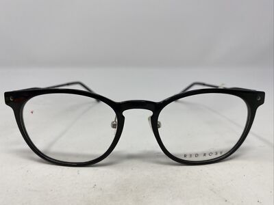 Red Rose Japan ANZIO/6000 49-19-145 Black Plastic Full Rim Eyeglasses Frame FZ71