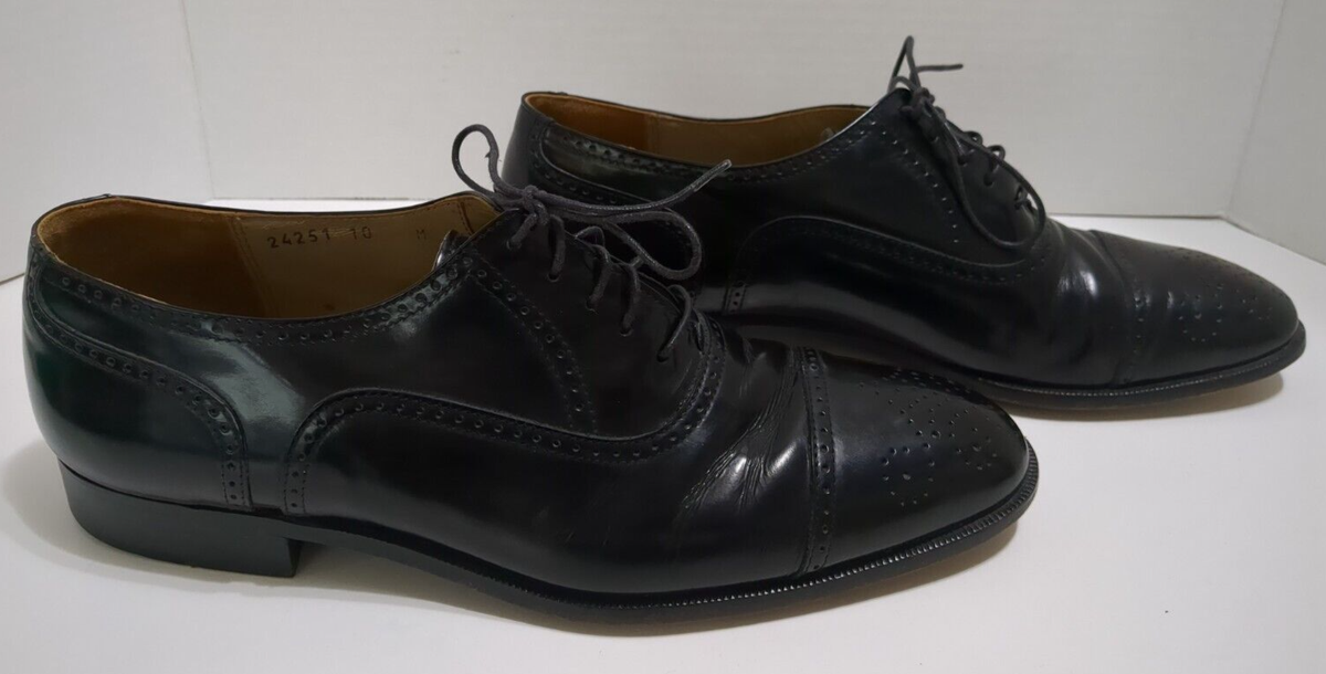 Bostonian Mens 10 M Black Leather Wingtip Oxford Dress Shoes Bostonian Men main image 2