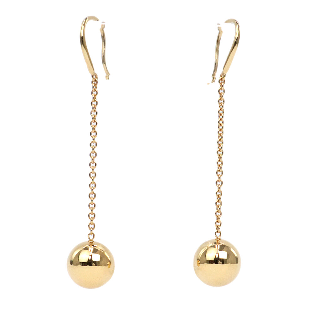 Tiffany & Co. Hardware Ball Hook Earrings 750Yg K18 Yellow Gold  