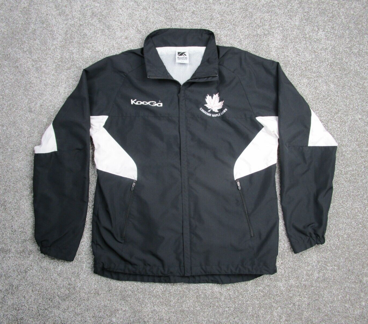 KooGa ラグビーウェア　2009 Kooga Rugby Jacket Mens Small Black Track Windbreaker Canadian