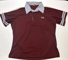 Vintage King Louie Bowling Shirt Sz Large Dick Front Back Name Big Lebowski