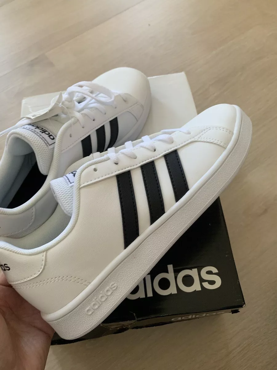 adidas Kids Unisex Grand Court Sneakers US 5 Cloud White Core