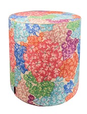 MISSONI HOME POUF OTTOMANA LINO COTONE LUREX diam 45cm alt 45cm TAMARINDO 100 