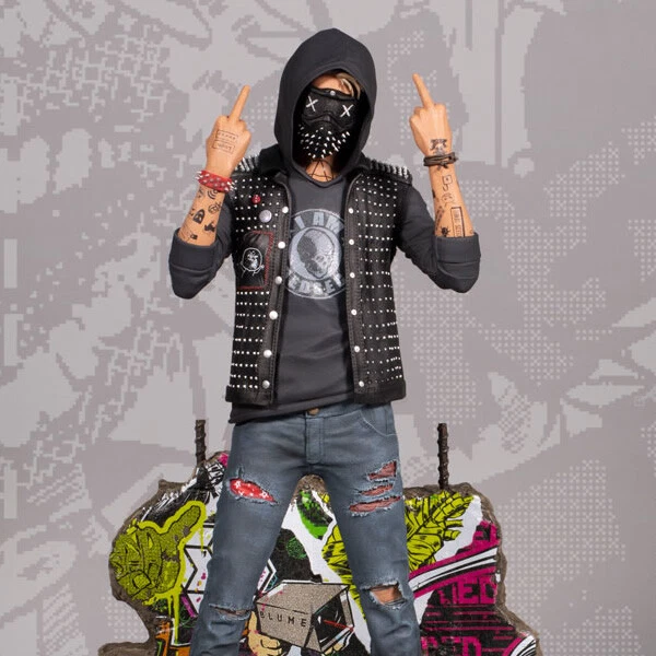 PureArts Watch Dogs 2: Hacktivist Wrench Statue Figure NEW SEALED