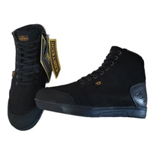 NWT Cortech The Freshman Waterproof Black Canvas High Top Riding Shoe 8.5