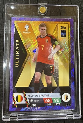 ⚽️ KEVIN DE BRUYNE Topps match attax uefa euro 2024 ULTIMATE PURPLE RARE 