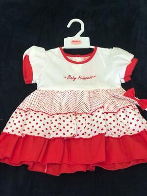 86324 Bondi Mädchen Baby Sommer Kleid Shirtkleid NEU Gr 68-104 orange Melone