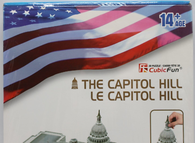 NEW US Capitol Hill 3-D Puzzle 132 Pieces CubicFun Paper & EPS  display picture 1