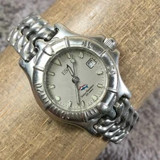 ESQ Movado Women 100219  Date Silver Tone Quartz Analog 27mm Watch 7"