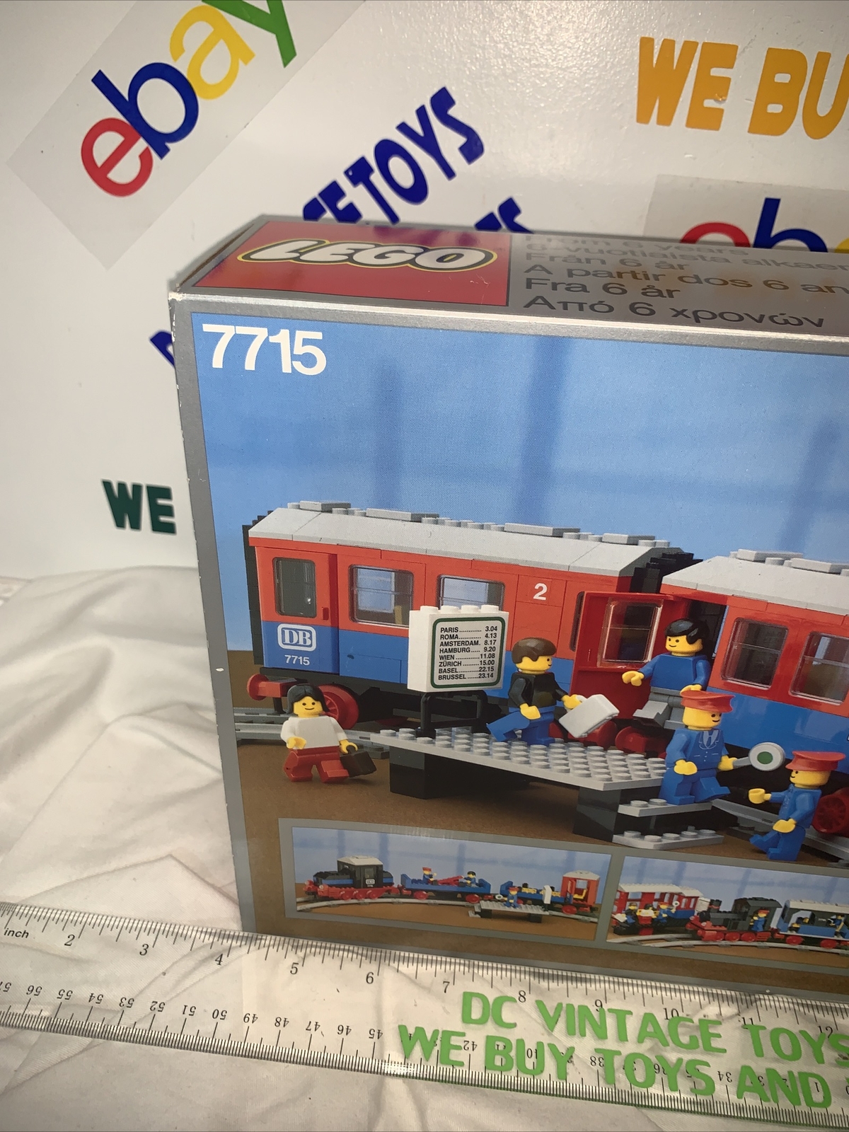 NEW Lego TRAIN 4.5 V 7715 Push-Along Passenger Steam Train 