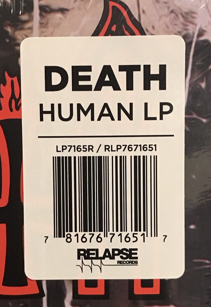 Death - Human LP 2017 Relapse Records – RR7165 [Remastered] NEW | eBay