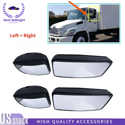 Side Door Mirror LH+RH FOR HINO 145 165 238 258 268 338 7.7L 2008-2020 2+2