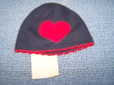 NWT Gymboree Girls Beanie Hat Size 6-12M Blue with Heart