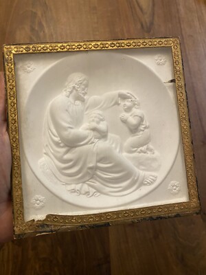 Bas relief en plâtre, Bacchanale d'enfants, début XX siècl
