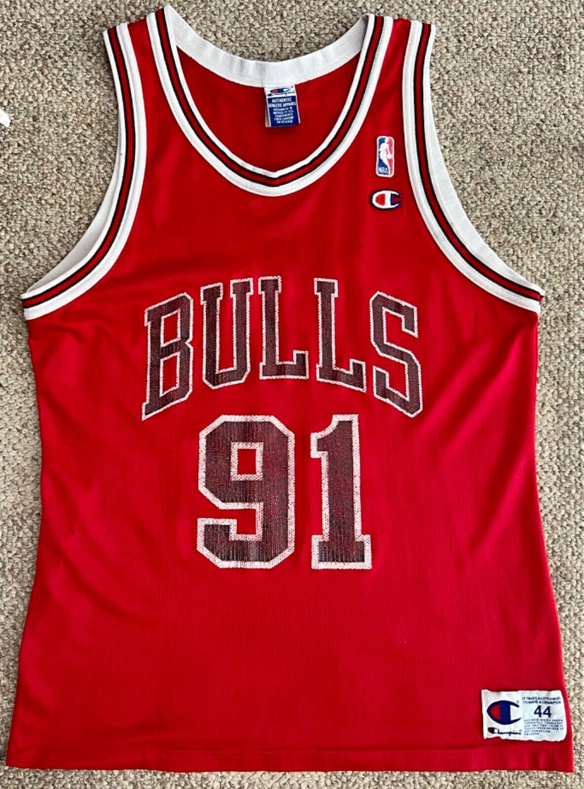 Big & Tall Men's Dennis Rodman Chicago Bulls Nike Swingman Red