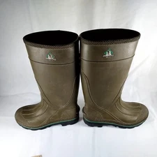 NORTHERNER Rubber Boots Size 7 Green- Very Good Condition - Made In USA