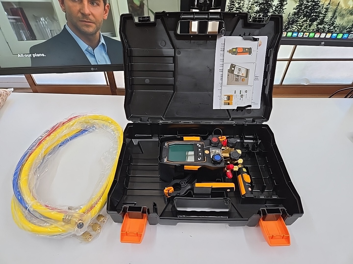 Testo 557S Refrigeration Digital Manifold HVAC Gauge System +2 Pcs NTC