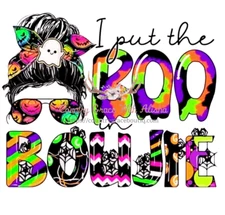 Sublimation Print Design Halloween Ready to Press Heat Transfer