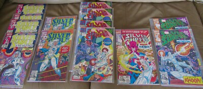 Comic Book 13 Pc Lot Marvel Silver Sable and Silver Surfer 1992